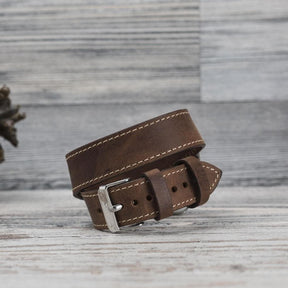 Apple Watch-bandje van echt leer in Double Tour-stijl - DT