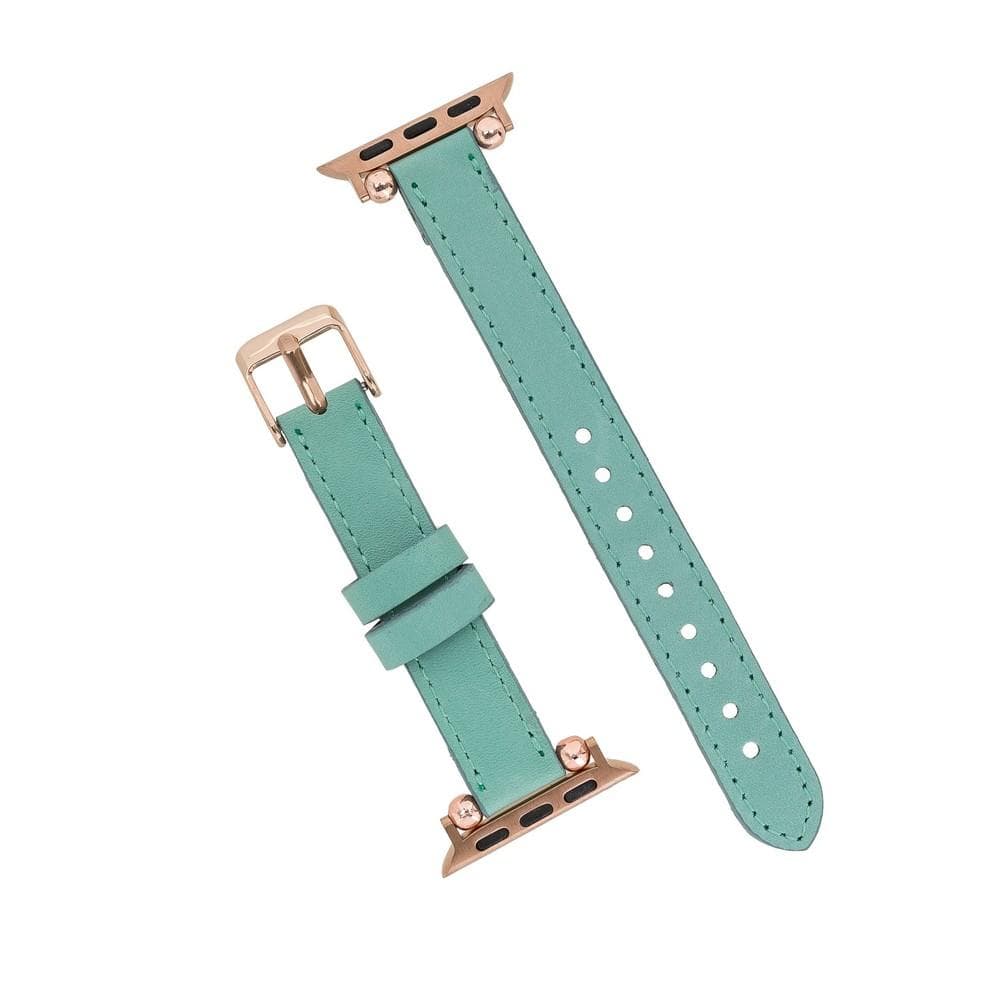 Seamy Ferro Style Apple Watch-band van echt leer