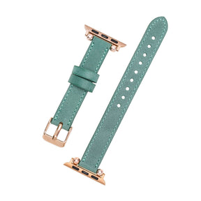 Seamy Ferro Style Apple Watch-band van echt leer