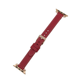 Seamy Ferro Style Apple Watch-band van echt leer