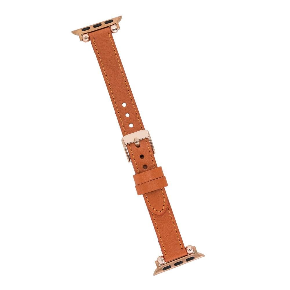 Seamy Ferro Style Apple Watch-band van echt leer