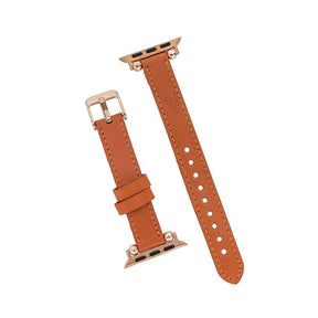 Seamy Ferro Style Apple Watch-band van echt leer