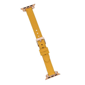 Seamy Ferro Style Apple Watch-band van echt leer