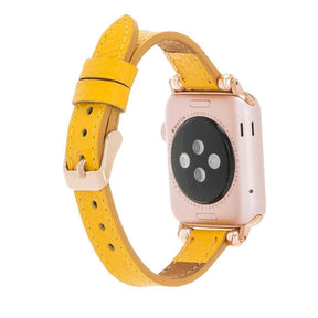 Seamy Ferro Style Apple Watch-band van echt leer