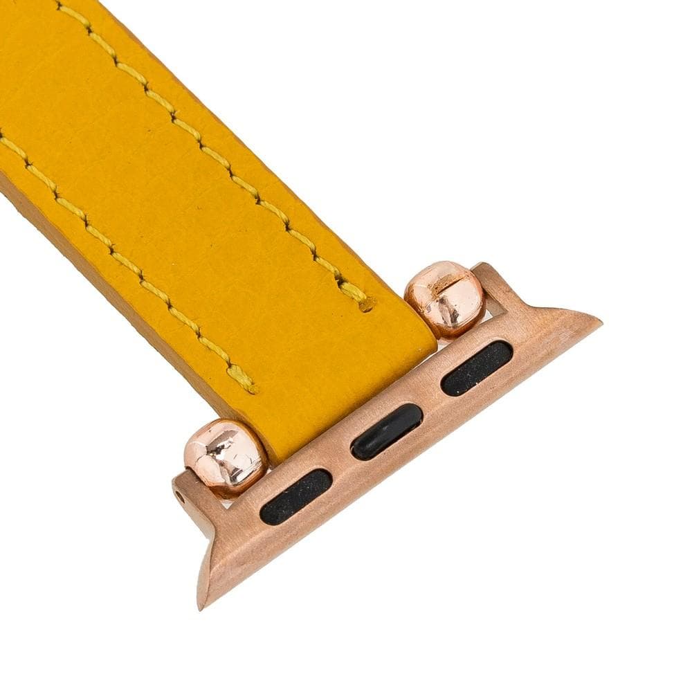Seamy Ferro Style Apple Watch-band van echt leer