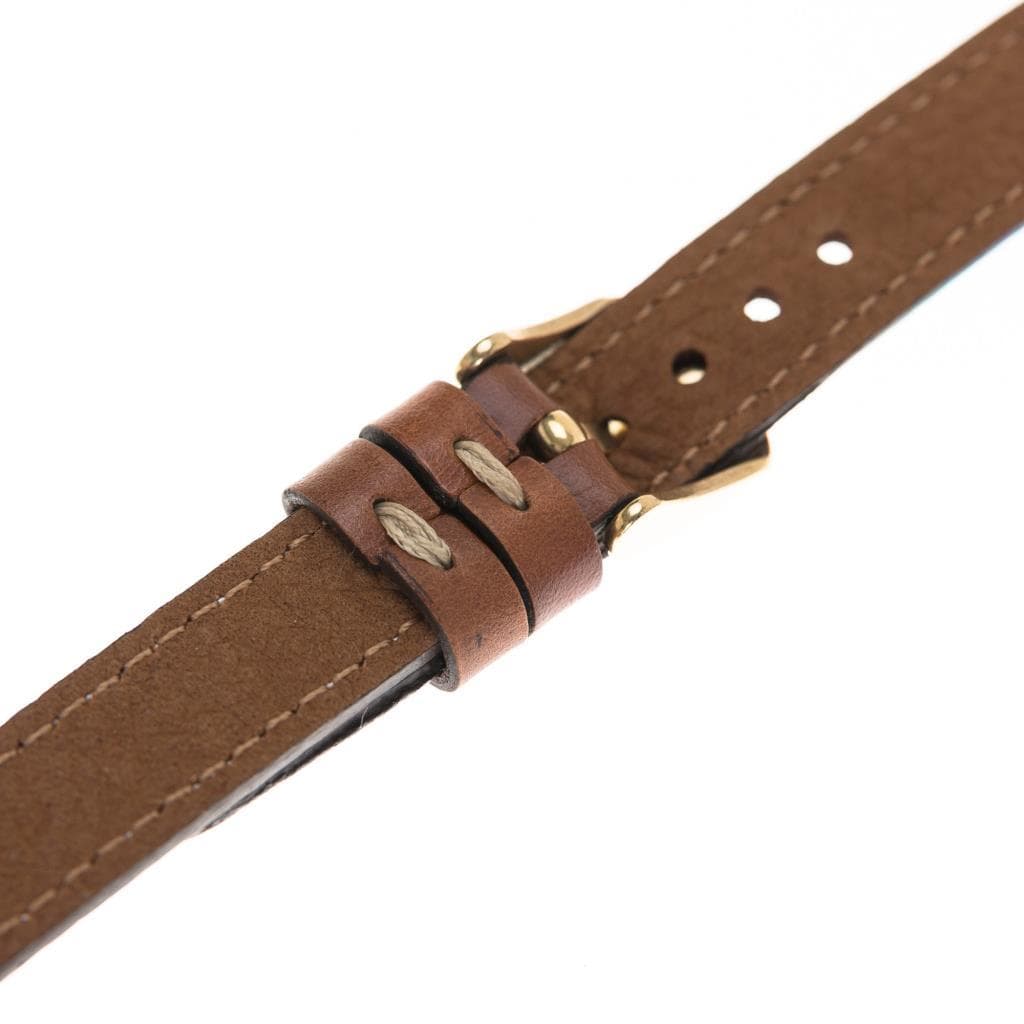Seamy Ferro Style Apple Watch-band van echt leer