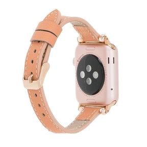 Seamy Ferro Style Apple Watch-band van echt leer