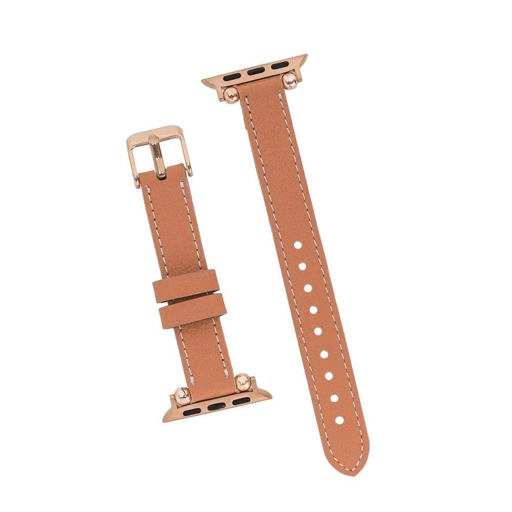 Seamy Ferro Style Apple Watch-band van echt leer