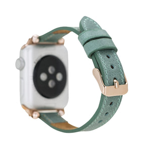 Seamy Ferro Style Apple Watch-band van echt leer