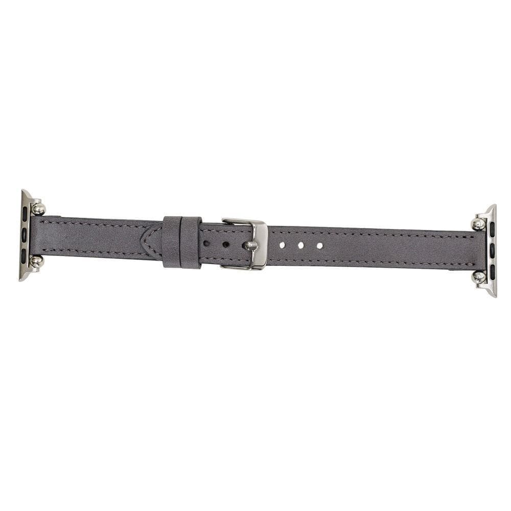Seamy Ferro Style Apple Watch-band van echt leer