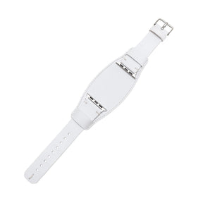 Pulsar-armband in manchetstijl van echt leer voor de Apple Watch