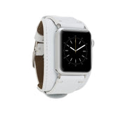 Pulsar-armband in manchetstijl van echt leer voor de Apple Watch