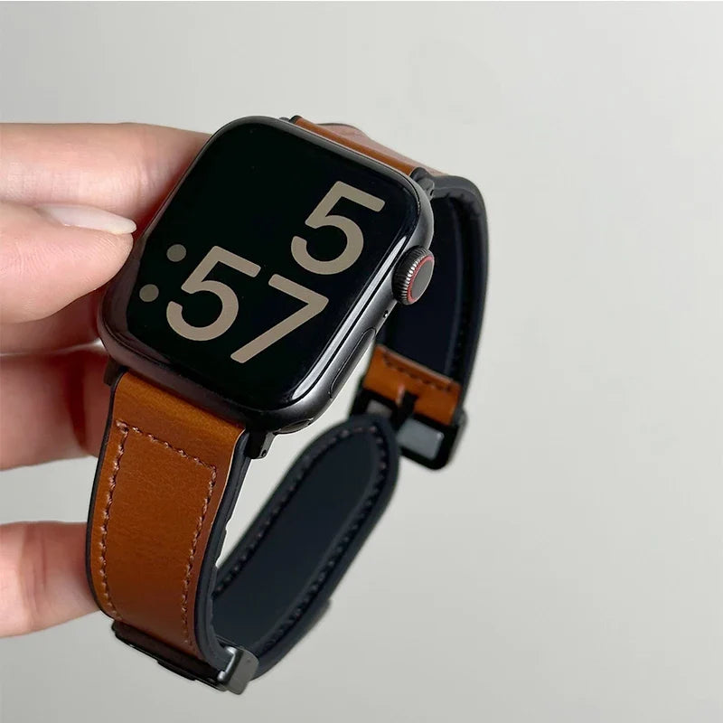 Leren Horlogebandje Voor Smartwatch Verstelbaar
