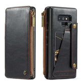 Leren-Look Hoesje Voor Galaxy Note 9 Met Pasvak