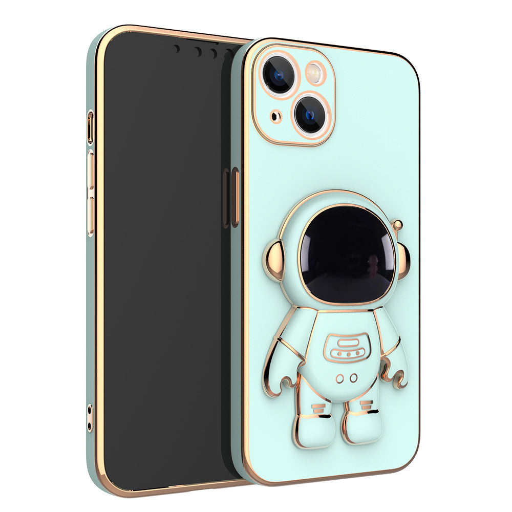 Smartphone in een astronauttelefoonhoesje met stevige beschermranden