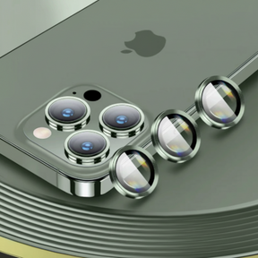 iPhone Cameralensbeschermer Slim Aluminium Glas