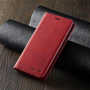 Leren iPhone 11 hoesje met praktische walletfunctie