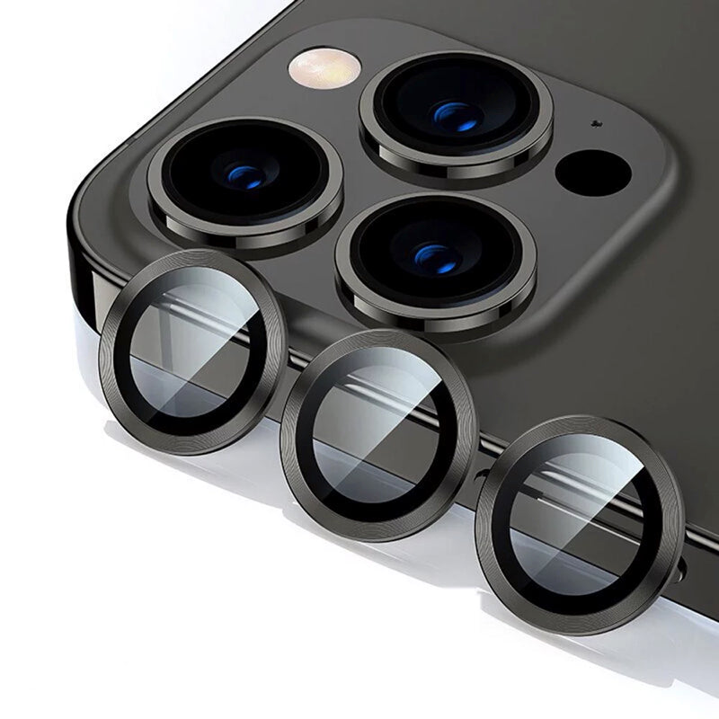 iPhone Cameralensbeschermer Slim Aluminium Glas