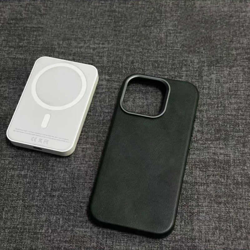 MagSafe-compatibel leren hoesje voor dagelijks iPhonegebruik