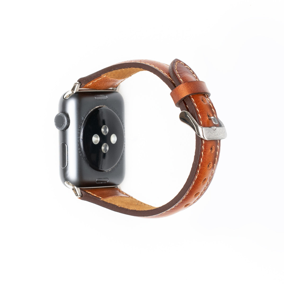 Leren Bandje Apple Watch S - Cognac Bruin - Oblac