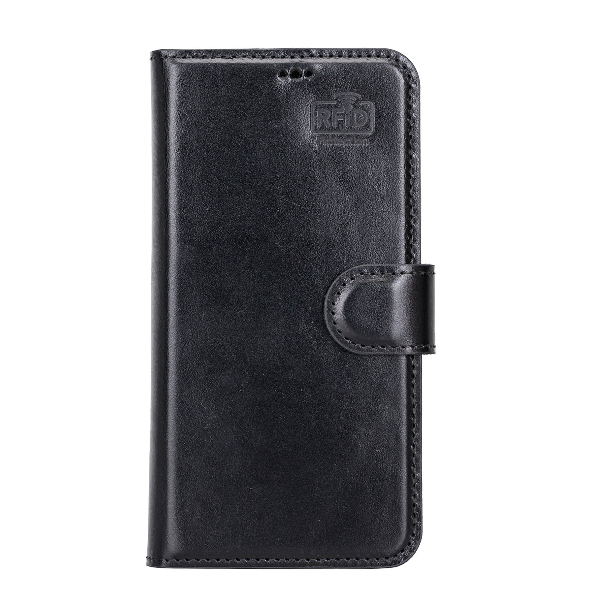 iPhone 13 hoesje zwart leer