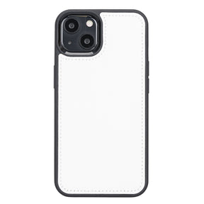 iPhone 13 hoesje wit leer