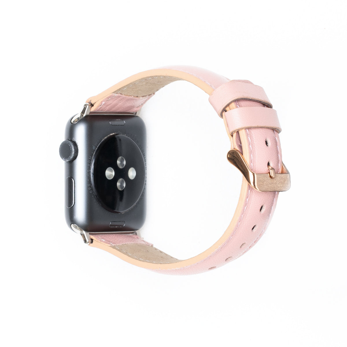 Leren Apple Watch Bandje - Nude Roze - Oblac