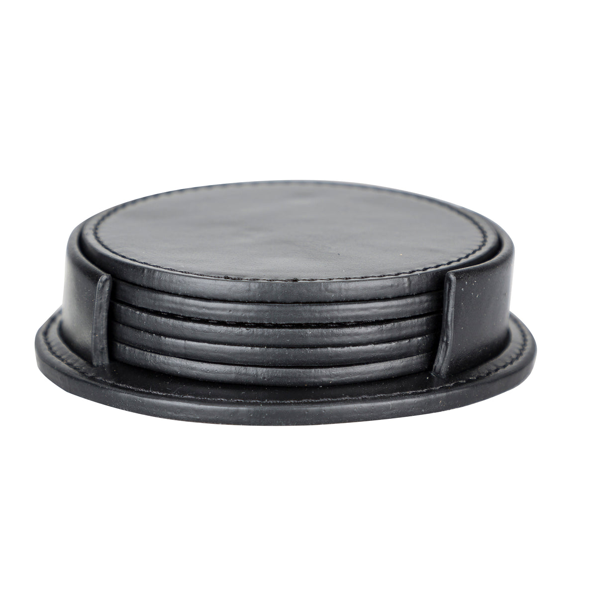 Leren Onderzetters - Set van 6 stuks