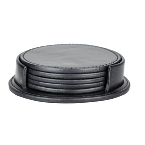 Leren Onderzetters - Set van 6 stuks