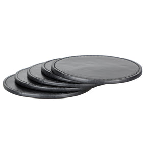 Leren Onderzetters - Set van 6 stuks